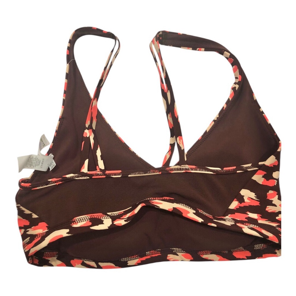Aerie offline brown coral multi mesh sports bra size small brand new